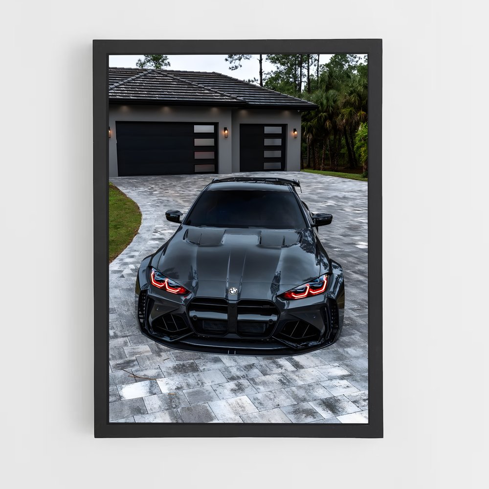 Poster M4 Noir Éclat – affiche BMW (vue 2)